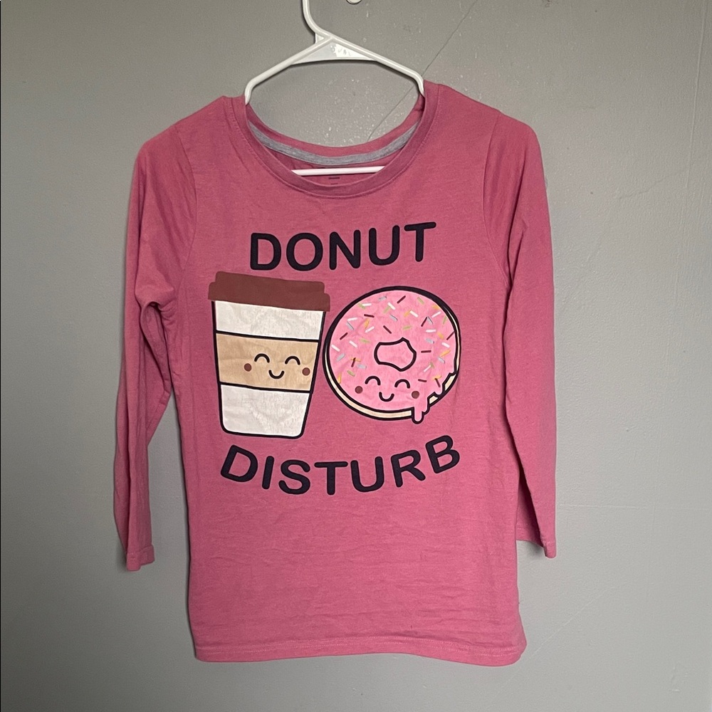 Bottoms Out Gal Sleepwear Medium 3/4 sleeve Donut Disturb Sleeve top Cozy lounge